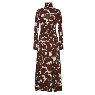 Hera Long Sleeve Turtleneck Midi Dress