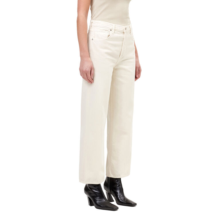 Ren Cropped High-Rise Wide-Leg Jean image number null
