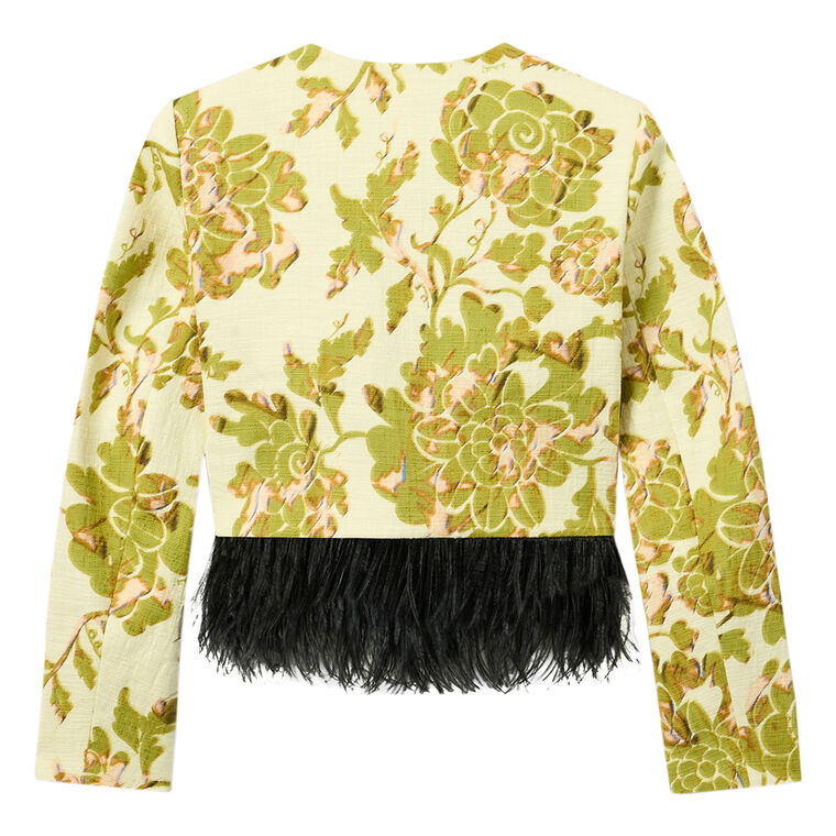 Bijoux Jacket With Feather Trim image number null
