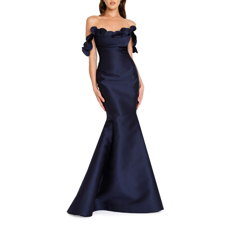 Off Shoulder Petals Gown image number null