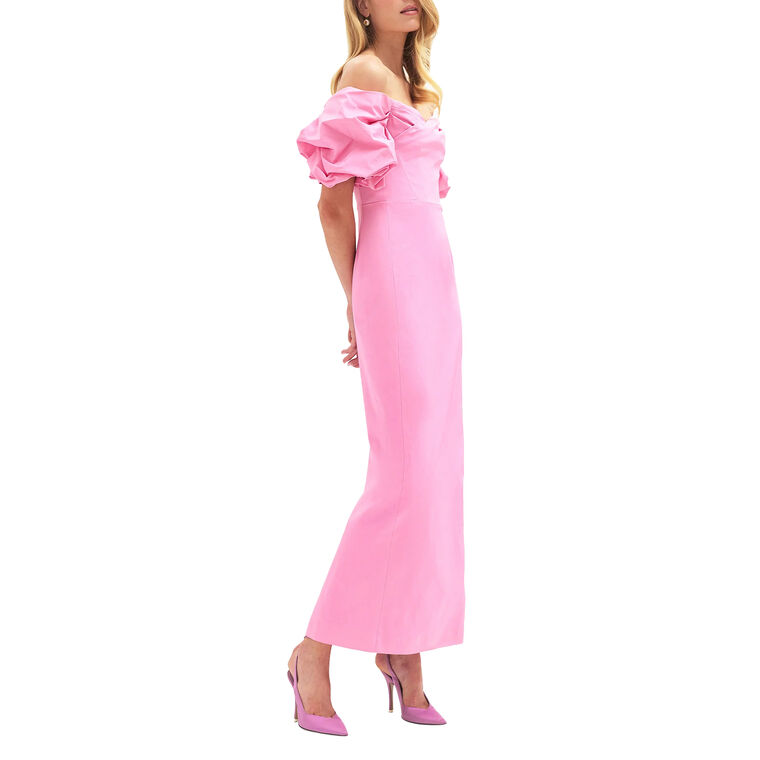 Tess Off-The-Shoulder Puff Sleeve Gown image number null