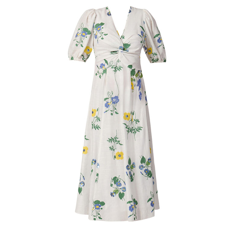 Dodge Short Sleeve Sequin-Embroidered Midi Dress image number null