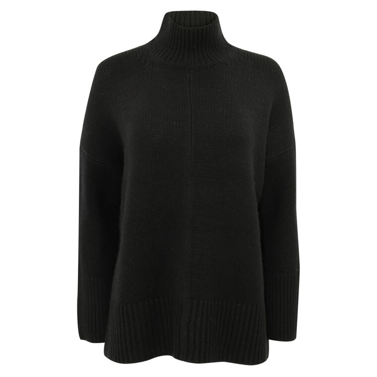 Trapeze Turtleneck Sweater image number null