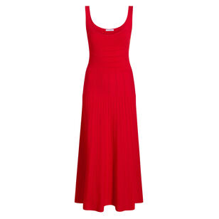 Gemma Sleeveless Midi Dress In Compact Jacquard Knit