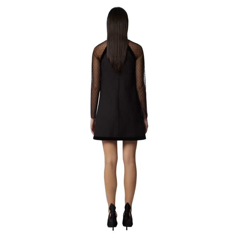 Tulle Sleeves Mini Dress image number null