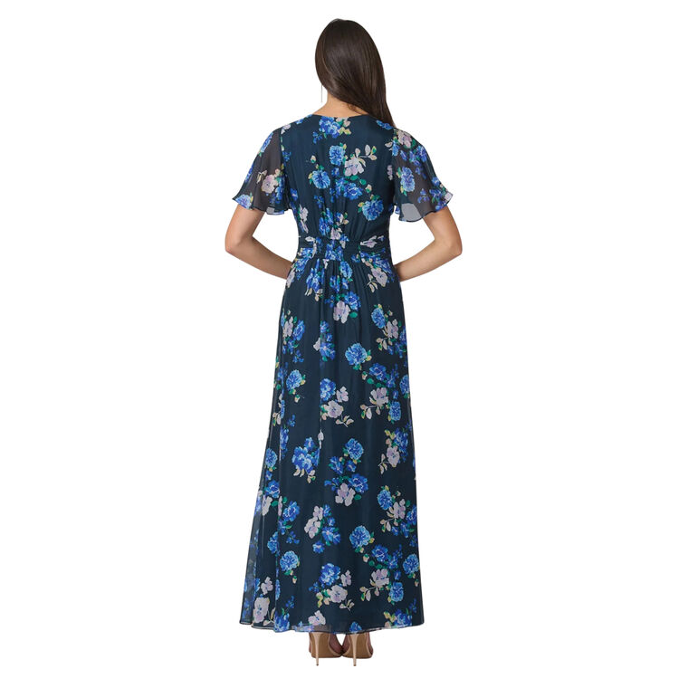 Macie Short Sleeve Chiffon Maxi Dress image number null
