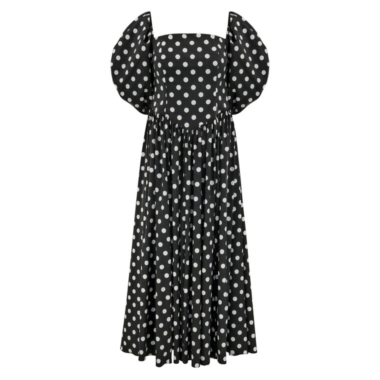 Christina Polka-Dot Midi Dress image number null