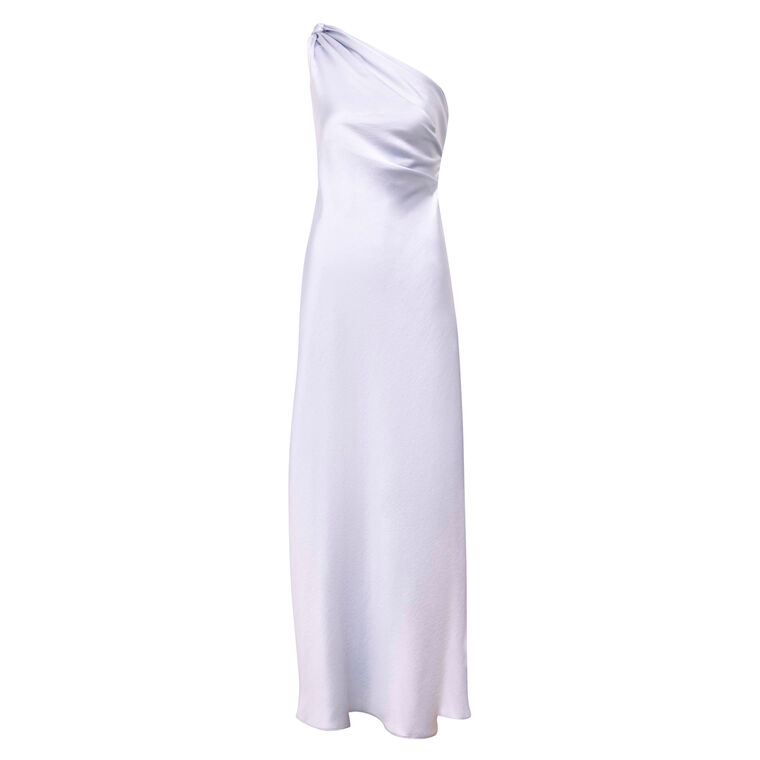 Stassi One-Shoulder Satin Maxi Dress image number null