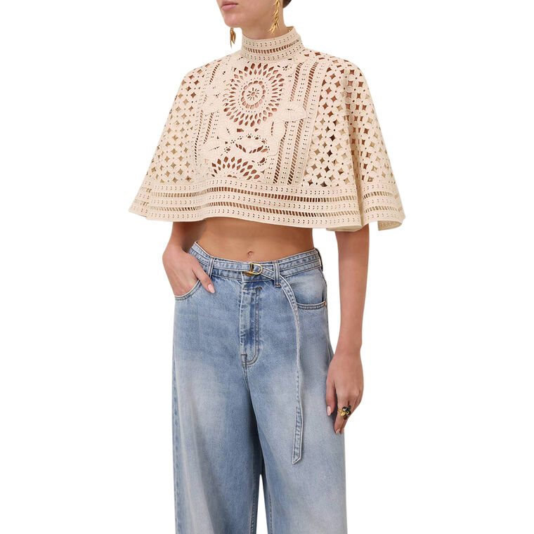 Indra Embroidered Cape image number null