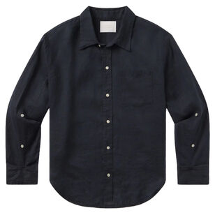 Kayla Shrunken Linen Shirt