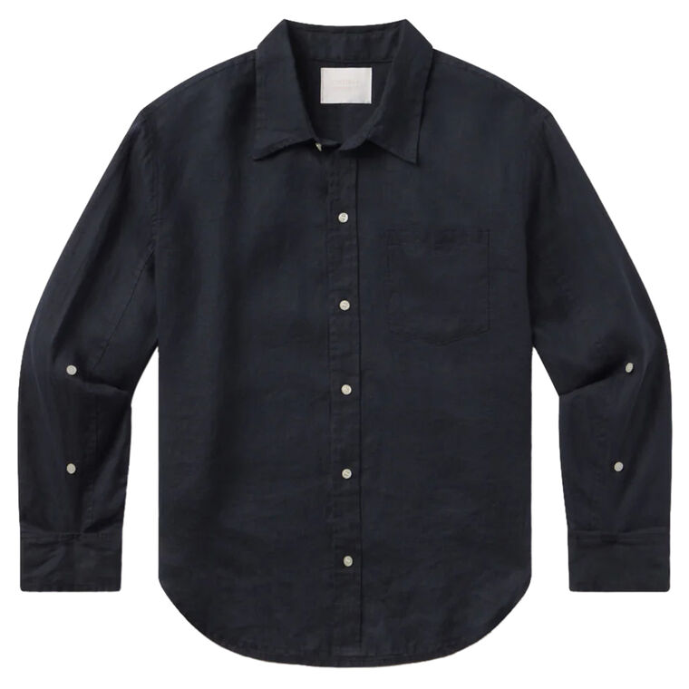 Kayla Shrunken Linen Shirt image number null