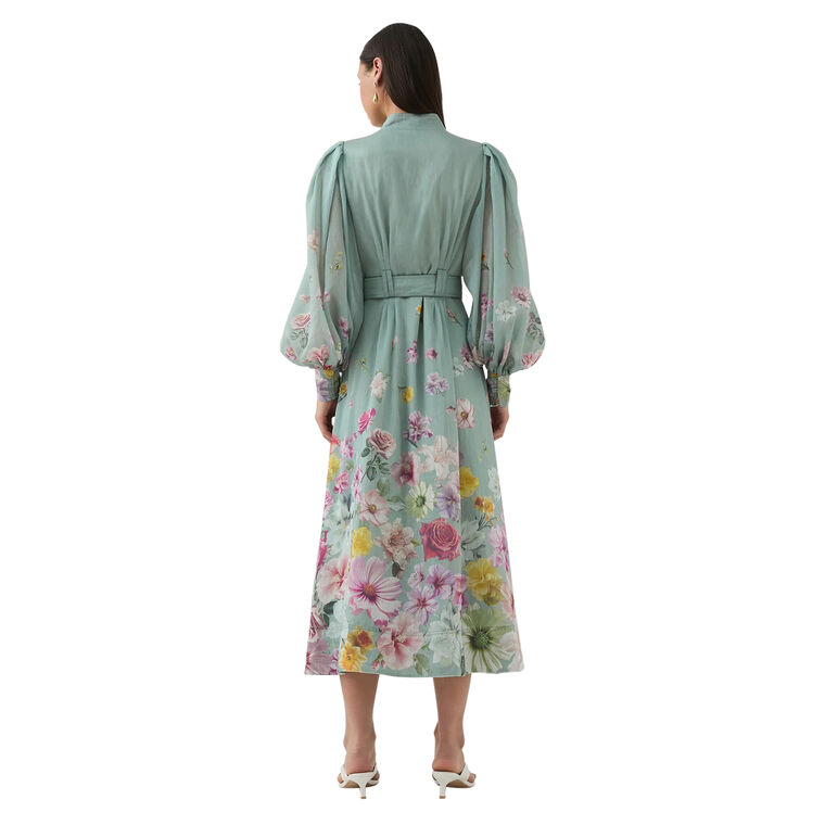 Fleur Belted Midi Shirtdress image number null