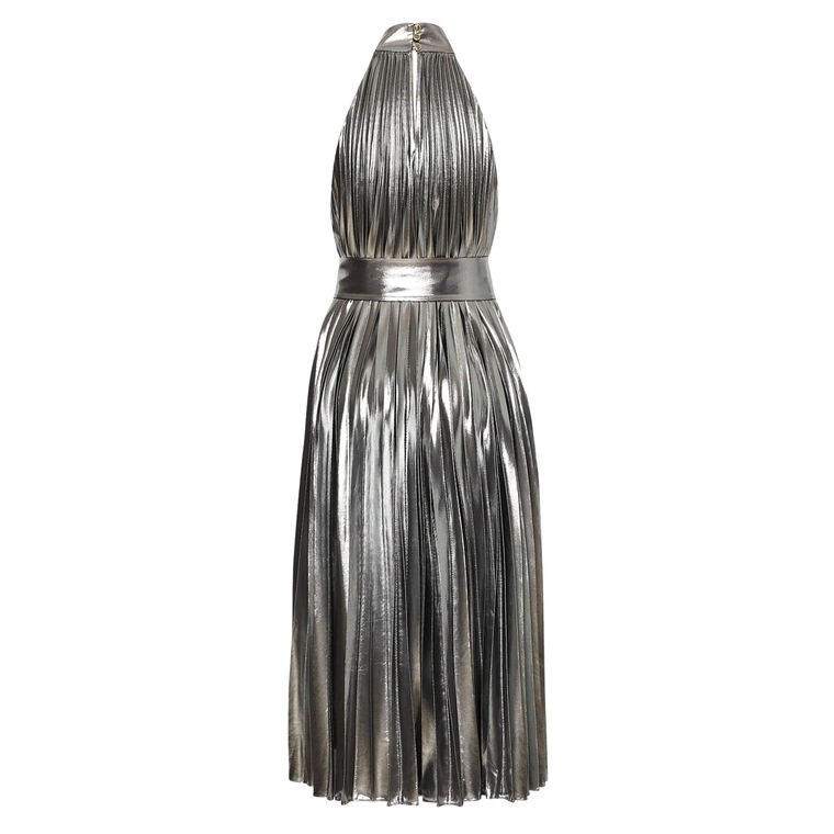 Idena Pleated Halter Dress image number null