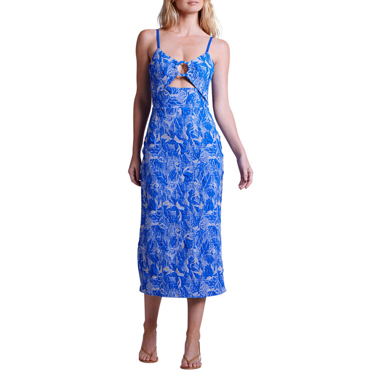 Stretch Jacquard Midi Dress image number null