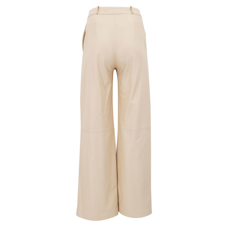 Noro Straight-Leg Leather Pants image number null