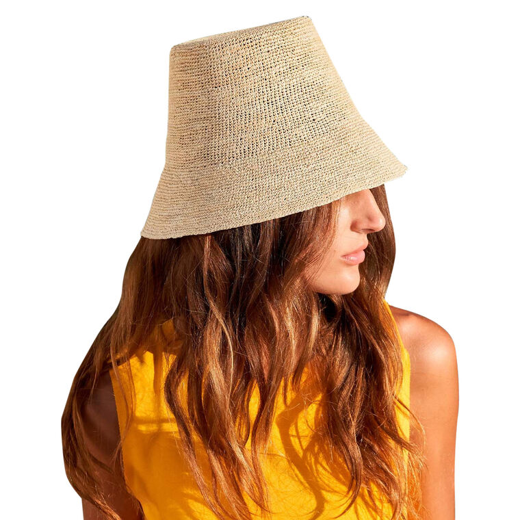 Santa Fe Packable Straw Bucket Hat image number null
