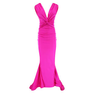 V-Neck Plunge Dress