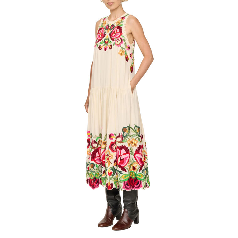 Wilhelmina Embellished Midi Dress image number null