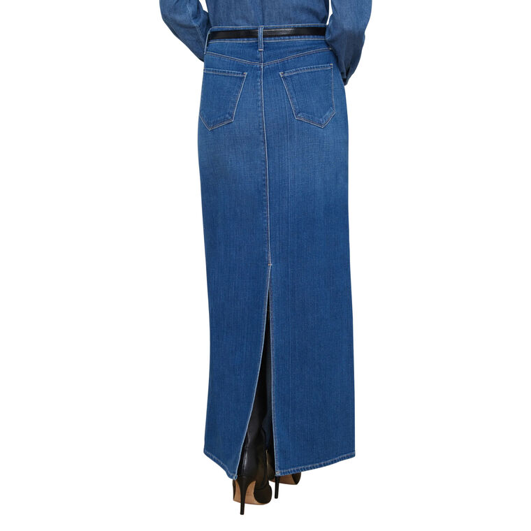 Miriam Denim Maxi Skirt image number null