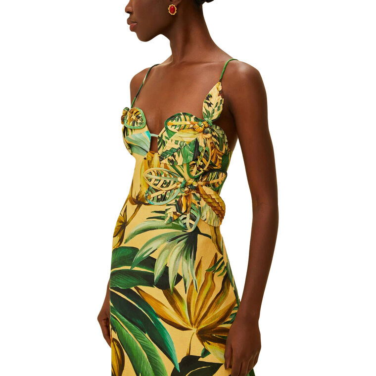 Bananart 3D Bodice Midi Dress image number null