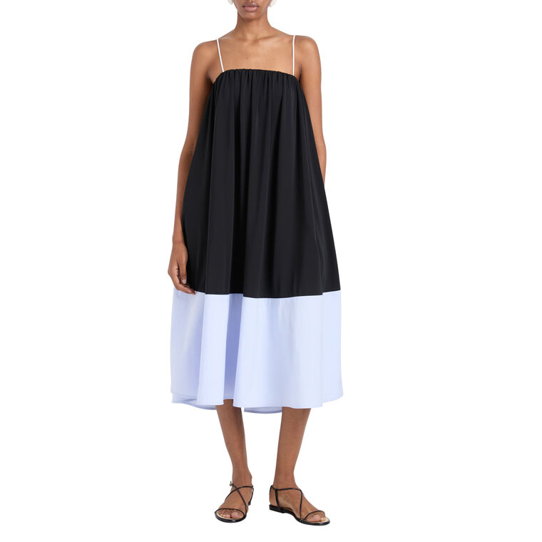 Saria Sleeveless Midi Dress In Crepe Jersey image number null
