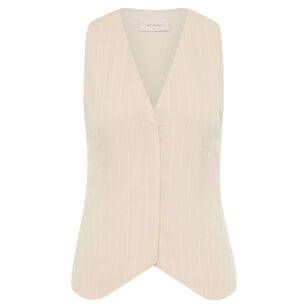 Pinstripe Wool Vest