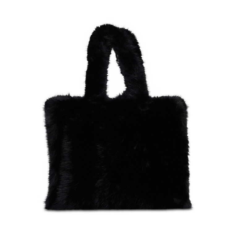 Oversized Faux Fur Tote image number null