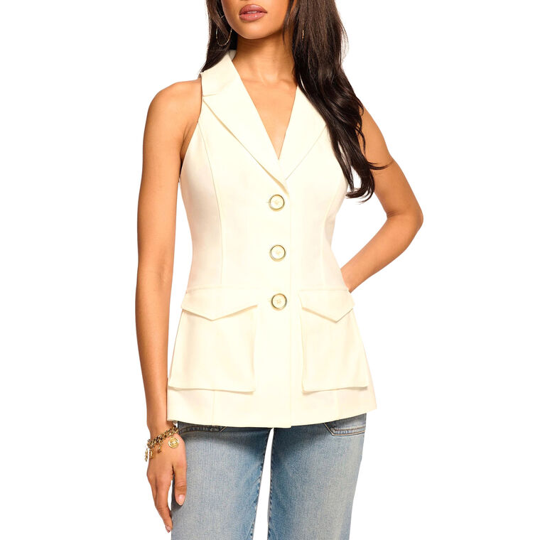 Lisa Stretch Cotton Vest image number null