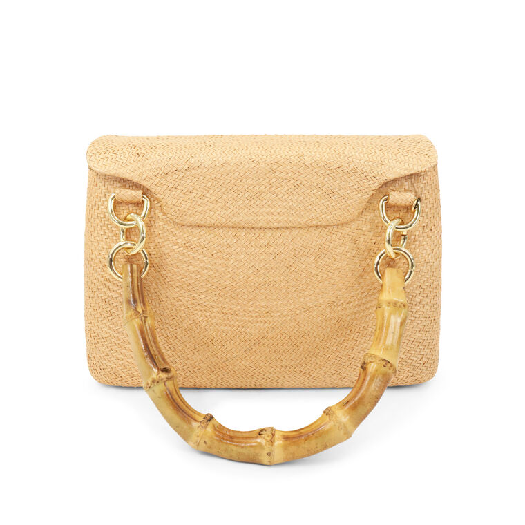 Jeanne Bun Bamboo Top Handle Bag image number null