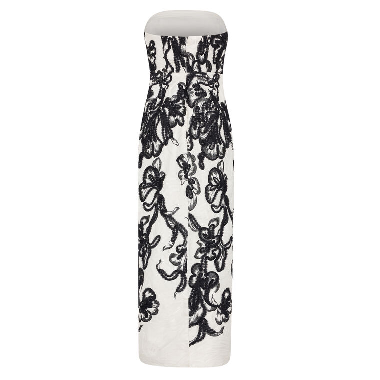 Orion Chiffon Embroidered Maxi Dress image number null