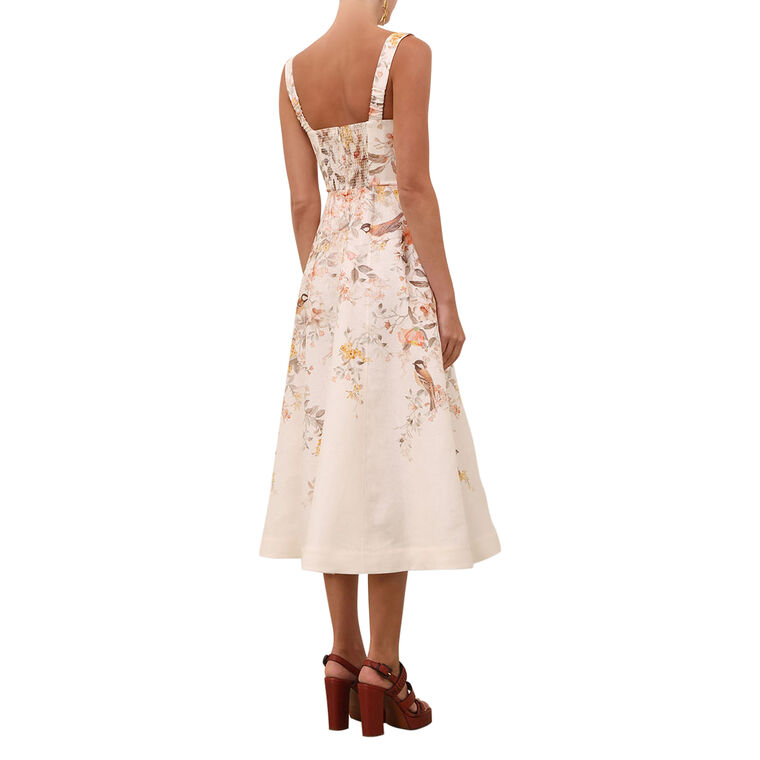 Luna Sleeveless Buttoned Picnic Dress image number null