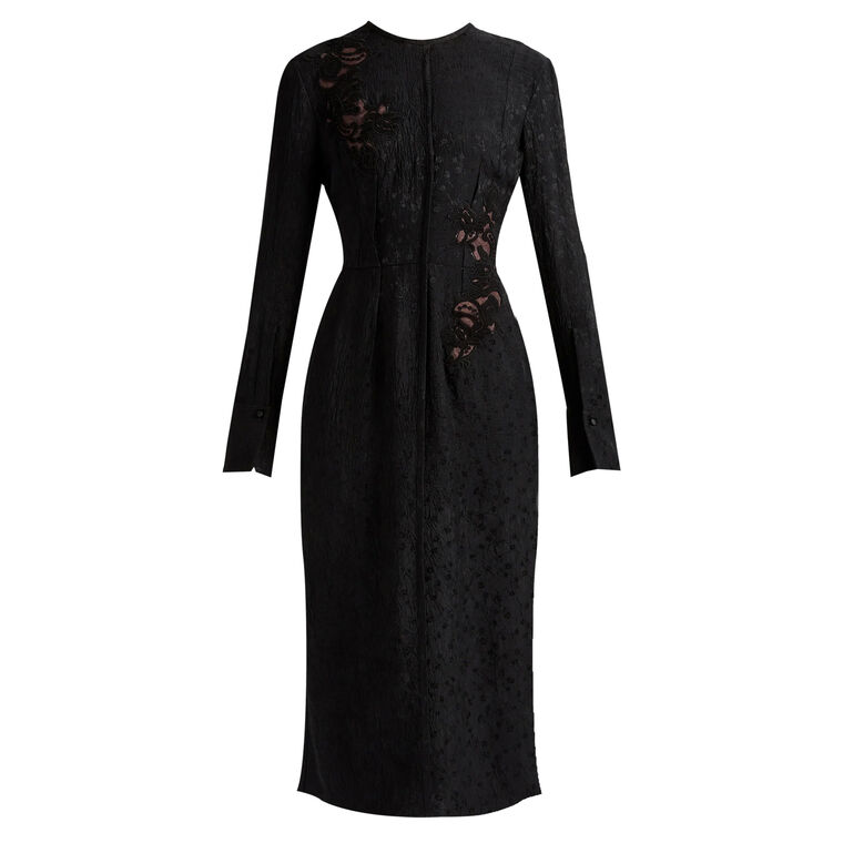 Long Sleeve Pencil Midi Dress image number null