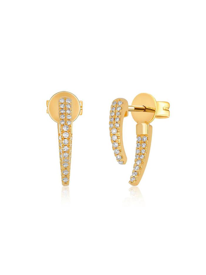 Mini Diamond Hook Earring image number null