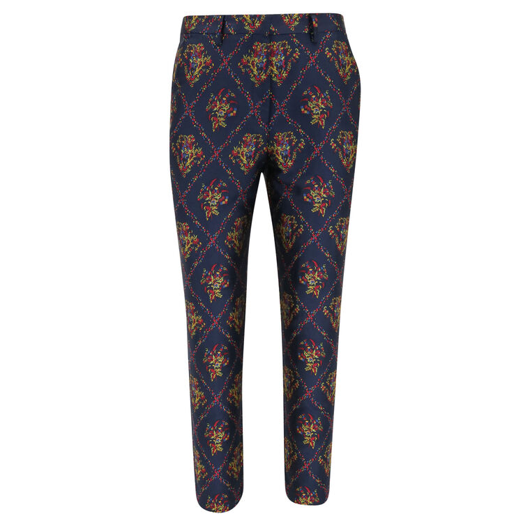 Garden Party Jacquard Crop Pants image number null