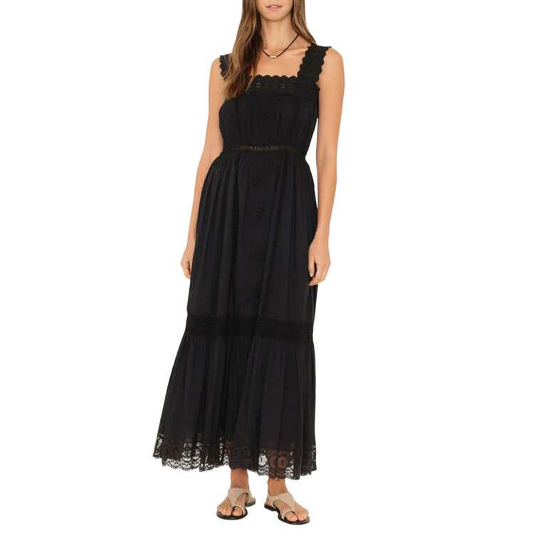 Anita Sleeveless Eyelet Trim Midi Dress image number null