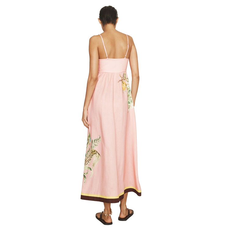 Papaya Sleeveless Midi Sundress image number null