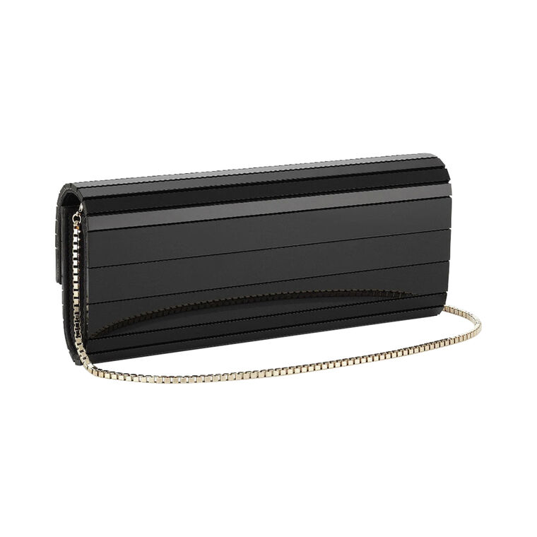 Sweetie Acrylic Clutch With Gold Chain image number null