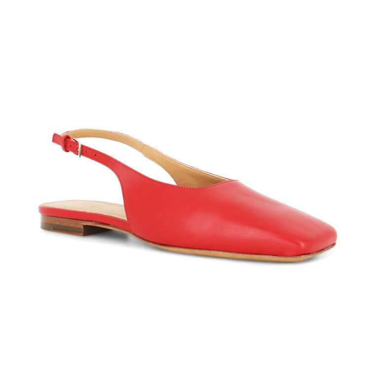Square Toe Slingback Flat  image number null