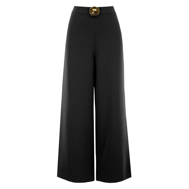 Spargi Fringe-Detail Cropped Wide-Leg Pant image number null