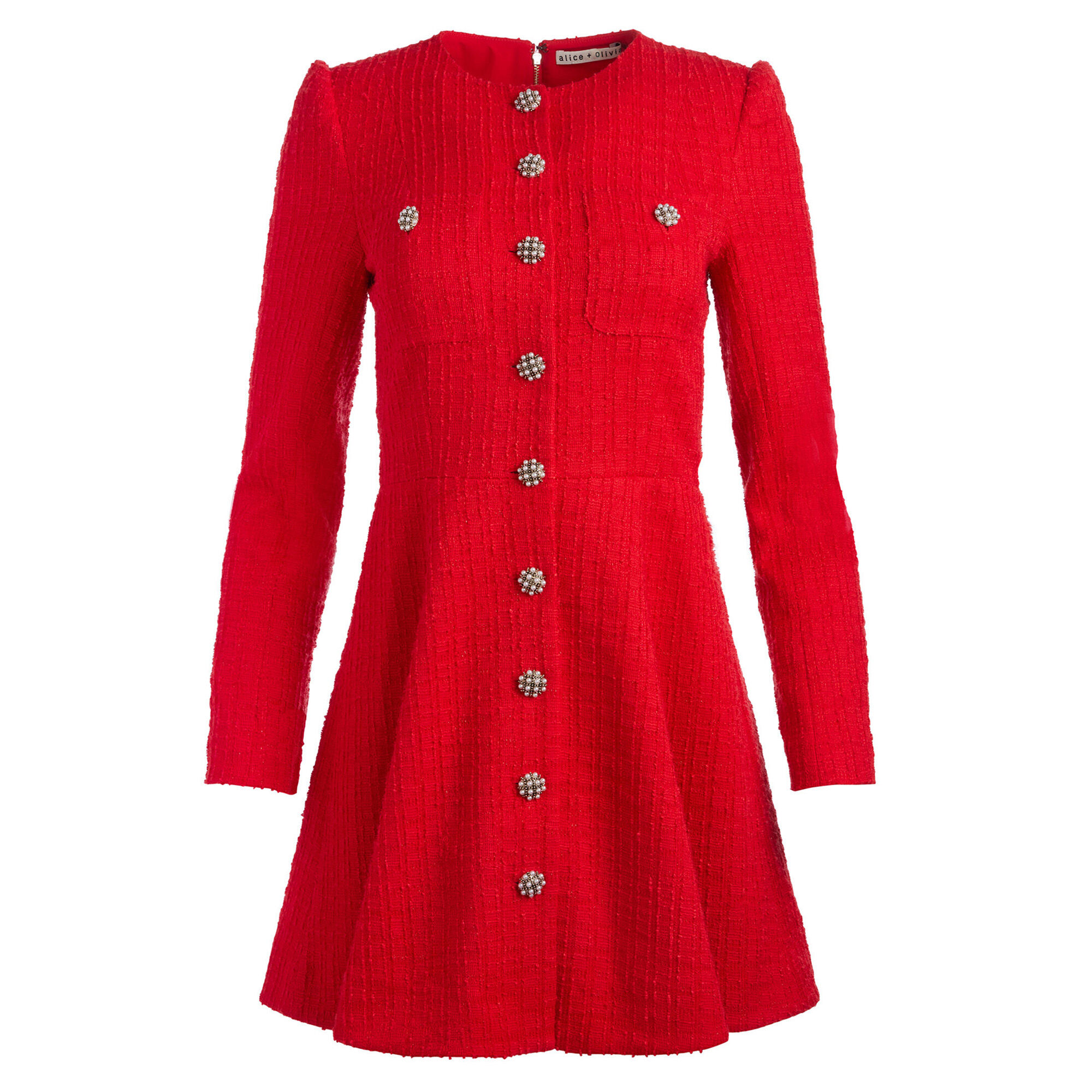 Shiloh Long Sleeve Button Front Mini Dress