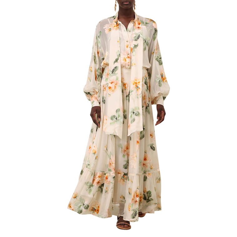 Carousel Burnout Midi Skirt image number null