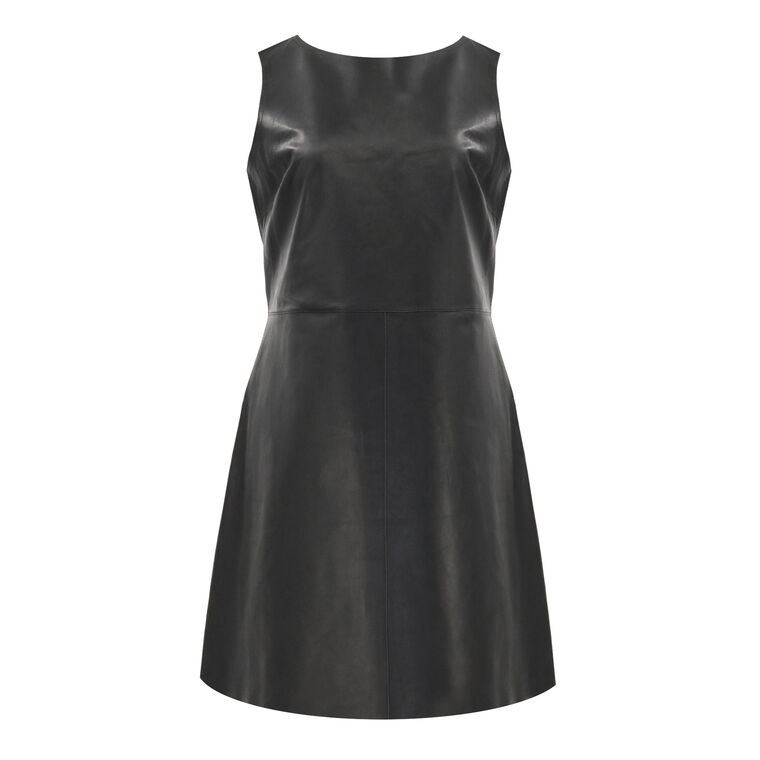 black leather dress size 16 Plus Size Leather Dress main image 1