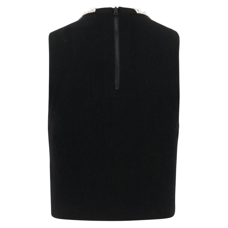 Amity Embellished Neck Cropped Tank image number null