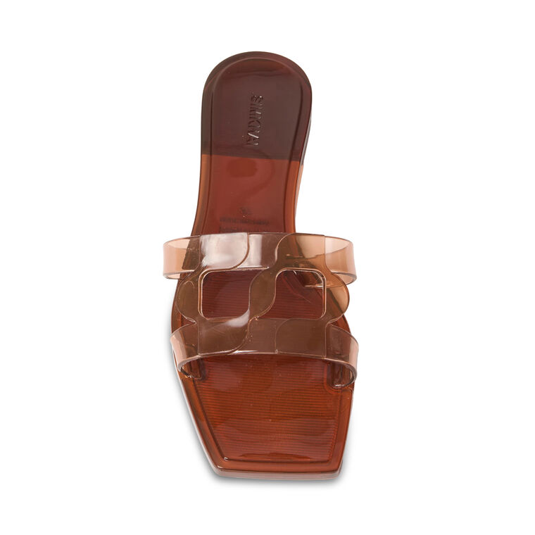 Simkhai Monogram Jelly Flat Slide Sandal image number null