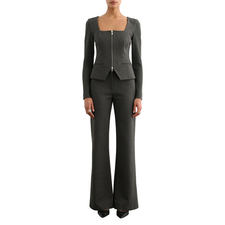 Gaia Flared Ponte Pant image number null