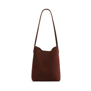 Small Everyday Cabas Suede Shoulder Bag