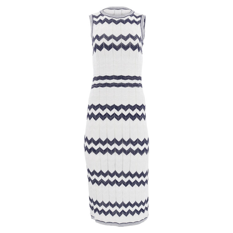 Oversized Zig Zag Midi Dress image number null