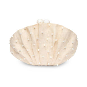 Pearl Origami Scallop Clutch