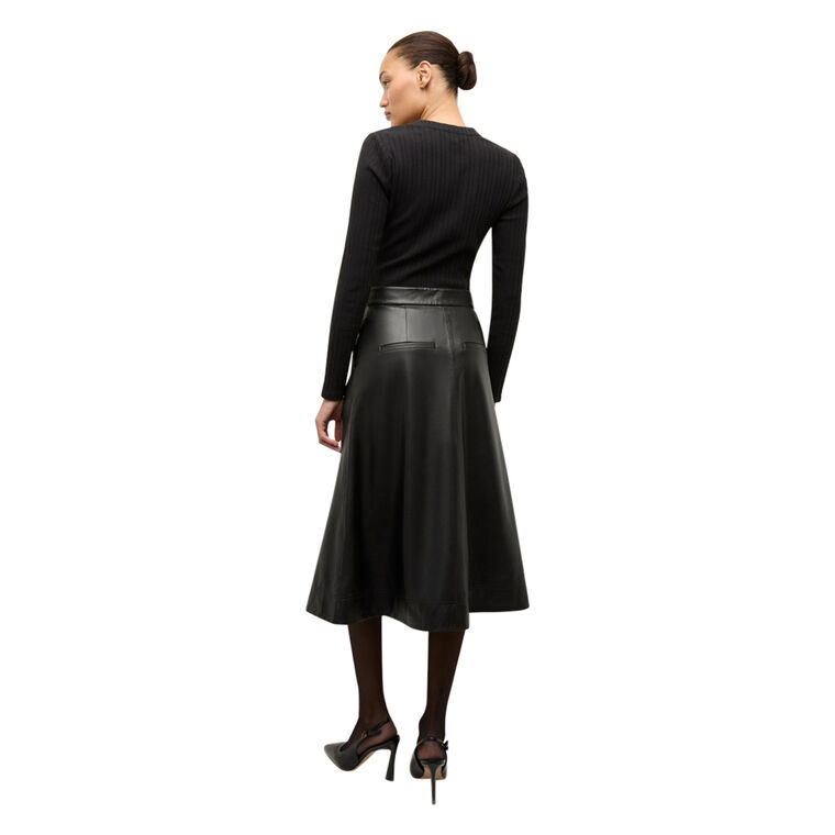 Louise Vegan Leather Skirt image number null