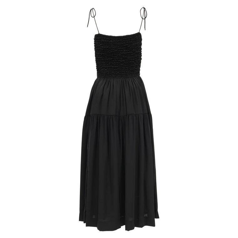 Cleo Smocked Bodice Midi Dress image number null